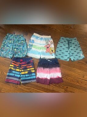 Swim Trunks 5 pairs boys size S/7-8